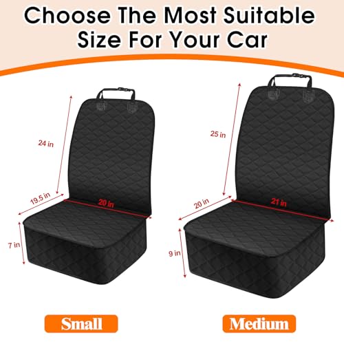 Front Dog Seat Cover, Waterproof Car Seat Covers for Dogs Nonslip Scratch-Proof Dog Seat Cover Front Seat Cover for SUV, Trucks & Cars - S, Black - size: Small (1-Pack)