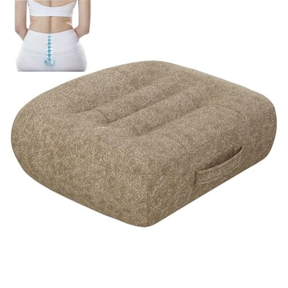 adult car seat booster for height/drivers seat booster cushion for adults-Increase The Field of View by 12cm/4.7in,Plush shell, breathable,with handle,easy to carry,for Cars,Office,Home（Light Brown） - color: Plush-light Brown