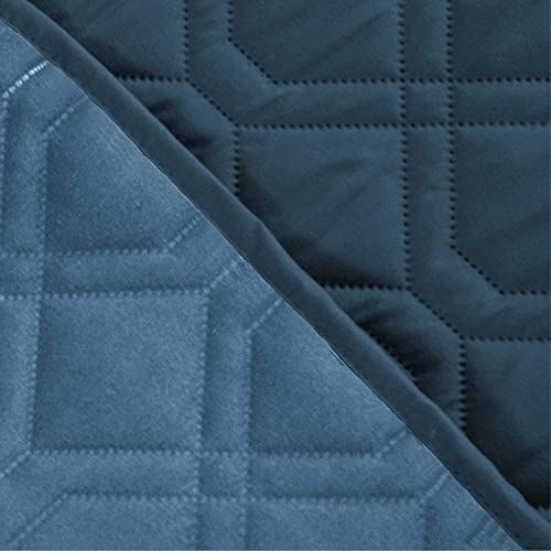 Ameritex Waterproof Dog Bed Cover Pet Blanket for Furniture Bed Couch Sofa Reversible - color: Navyblue+stoneblue, size: 30x70 Inch (Pack of 1)