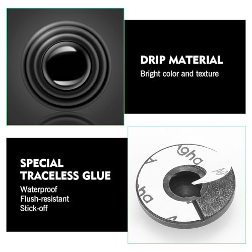 20 PCS Car Door Edge Guards, Universal Black Door Protector Shock Absorber Pads, Anti-Slam Buffer Cushion for Most Vehicles - color: Black, size: 20 PCS