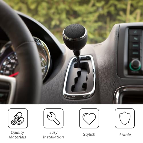 Tiga Shift Shifter Knob Cap for 2011-2020 Dodge Caravan, Chrysler Town and Country 2012 2013 2014 2015 2016 2017 2018 2019, Black (Cap ONLY)