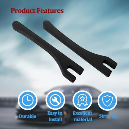 Car Seat Gap Filler, 2PCS Between Seat and Centre Console No Drop Vehicle Gap Plug, Automotive Interior Front Chair Blocker Stop Things from Dropping, Universal for SUV Caravan Truck (Black) - color: Black