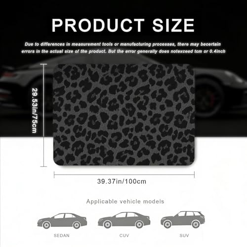 Car Trunk Mat - Universal Size 29" x 39", Leopard Print Pattern Cargo Liner, Car Accessory for SUVs/Sedan/Wagons, Durable Protective Mat, Trunk Liner for Families/Travel Enthusiasts - style: Leopard Print-2