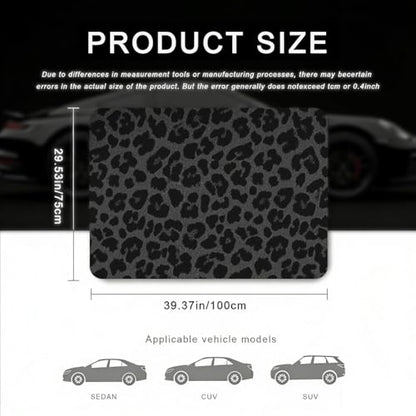 Car Trunk Mat - Universal Size 29" x 39", Leopard Print Pattern Cargo Liner, Car Accessory for SUVs/Sedan/Wagons, Durable Protective Mat, Trunk Liner for Families/Travel Enthusiasts - style: Leopard Print-2