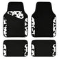 CAR PASS Waterproof Universal Fit Car Floor Mats, Cow Print Car Mats Fit for SUV,Vans,sedans, Trucks,Set of 4pcs Car Carpet with Driver Heel Pad and Nibs Backing,or Cute Women Girly Funny Black White - color: Cow Print