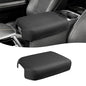 Center Console Cover for 2023 2024 2025 2026 F250 F350 F450 F550 Super Duty Accessories, Vinyl Leather Middle Armrest Cusion Protector, Bucket Seat Only, Anti-Scratch, Black Gray Stitch - size: Bucket Seat, 23-26 F250-F550, gray stitch