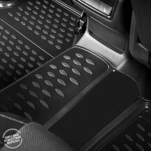 OMAC Floor Mats for Mazda CX-9 2016-2023 Car Mats All Weather 3D Custom Fit Rubber Mat Waterproof Odorless TPE Floor Liners Laser Measured Non-Slip (Black) - size: CX-9 2016-2023 / Black, style: Floor Mats