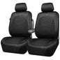 Outlet Leather Car Seat Covers Gel Wetsuit PU Front Seat Cover Waterproof EVA 2pcs All Weather Neoprene Universal Fit Pickup SUV Truck Sedan Automotive, Armrest Airbag Compatible, Rhombic Blue Strip - color: Black Blue, size: Front Seats