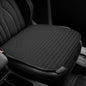 Car Front Seat Cover, Breathable Linen Automotive Seats Cushion, Anti-Slip Vehicle Seat Pad with Storage Pocket, Universal Auto Seats Protection Mat (BlackSg)