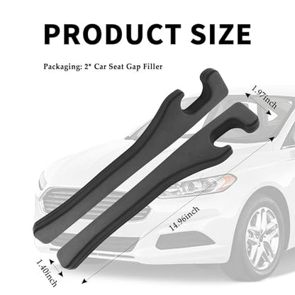 New Car Seat Gap Filler 2 Pack,Flexible Seat Gap Filler Strip to Avoid Dropping Items,Universal in Between Car Seats Catcher/Console Catcher for Cars Accessories Interior