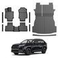 RAV4 Floor Mats - Car Mats for Toyota RAV4 2019-2025, All Weather Floor Mats Cargo Liner with Backrest Mat and Door Sill Guards for RAV4 Accessories, Heavy Duty Rubber Mats - size: 1)Toyota RAV4 19-25 Full Set