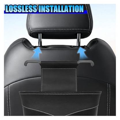 Mini Car Trash Can - Leak-Proof Hanging Car Garbage Can Auto Trash Bag Organizer - Small Garbage Bin Container Vehicle Front Back Seat Storage Accessories for Cars Home Office (BackSeat) - size: BackSeat