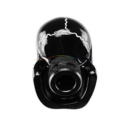 EZAUTO WRAP Black Universal Manual Wicked Skull Head Gear Stick Car Shift Knob Shifter Halloween - color: Black