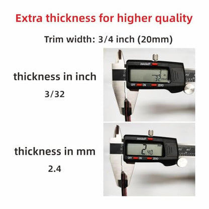16Ft Chrome Silver Automotive Car Exterior and Interior Molding Trim Universal Bumper Window Door Body Side Decorative Strip Scratch-Proof (3/4 inch (20mm)) - size: Width:3/4inch(20mm)