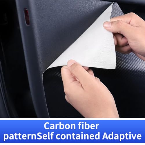 Car Door Anti Kick Pad for Mazda CX-50 CX50 2023 2024 2025 2026 Accessories Carbon Fiber Style Leather Sticker Door Sill Protector Cover Edge Guard Side Mat Interior Dirty