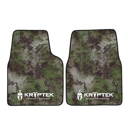 Coverking Universal Car Floor Mats Set of 2 (Front Driver and Passenger) Kryptek Altitude Camo - All-Weather Protection for Mud, Dirt, Rain, Spills, Non-Slip Backing, Fits Cars Trucks SUVs Jeeps - style: Kryptek Altitude
