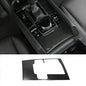 Car Accessories Fit for 2019 2020 2021 2022 2023 2024 2025 Mazda 3 Axela Interior Gear Shift Knob Console Media Panel Cover Trim (Carbon Fiber Style) Stainless Steel 1 PC