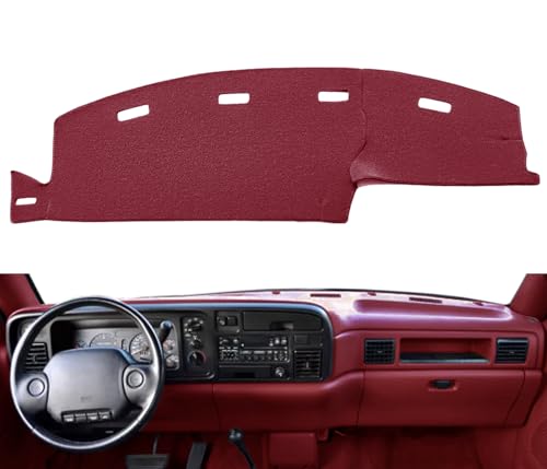 Yiz Dashboard Cover Dash Cover Mat Pad Custom Fit for Dodge Ram 1500 2500 3500 1994 1995 1996 1997 Pickup Truck (94-97Maroon) J23 - color: 94-97 Maroon