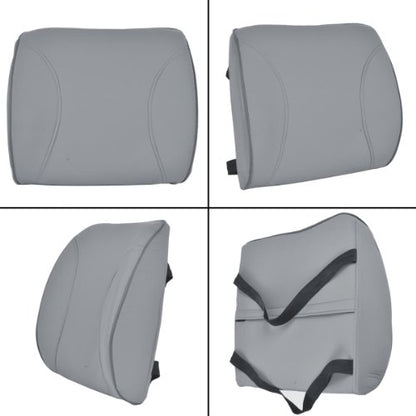 BDK BS-300-GR Durable Foam Lumbar Support 3D Balanced Firmness Cushion-Lower Back Pain Relief-Best for Office Chair, Car Seat, Recliner, Gray - color: Gray