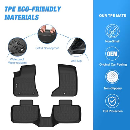 Nilight TPE Floor Mats for Dodge Charger AWD Chrysler 300 AWD 2011 2012 2013 2014 2015 2016 2017 2018 2019 2020 2021 2022 2023, All Weather Custom Fit Heavy Duty Floor Liners - color: 2011-2023 Dodge Charger Chrysler 300|AWD