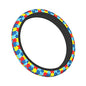Autism Puzzle Steering Wheel Covers Non Slip Neoprene Steering Wheel Protector Cover Universal 15 Inch for Men Women - color: Autism Puzzle