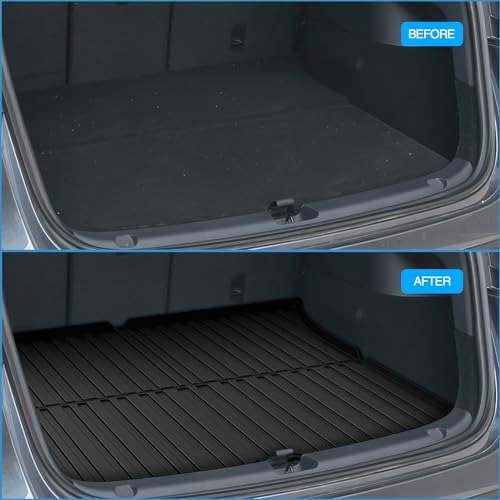 Nilight Cargo Mats for Tesla Model Y 5 Seat 2020 2021 2022 2023 2024 2025 All Weather Protection Heavy Duty Cargo Liners - color: 2020-2025 Tesla Model Y 5 Seat Cargo Mat