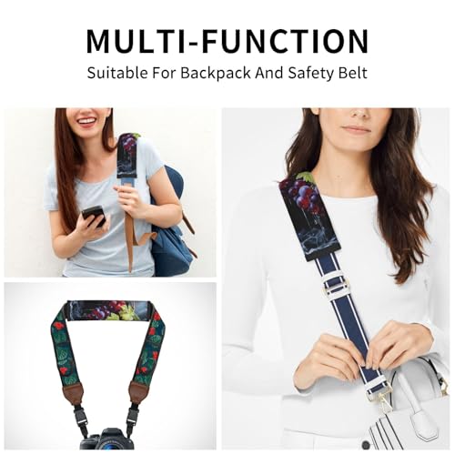 Seat Belt Cover Pads Grapes Art Painting Car Seat Belt Covers for Women Men Adults Kids Soft Comfortable Auto Seatbelt Cushion Shoulder Strap Pad Handle Wraps, 1 Pair - color: Grapes Art Painting