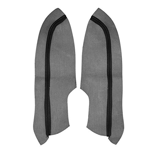X AUTOHAUX Pair Synthetic Leather Car Front Door Panels Armrest Cover Black for Honda Civic 2006-2011 Sedan - color: Black