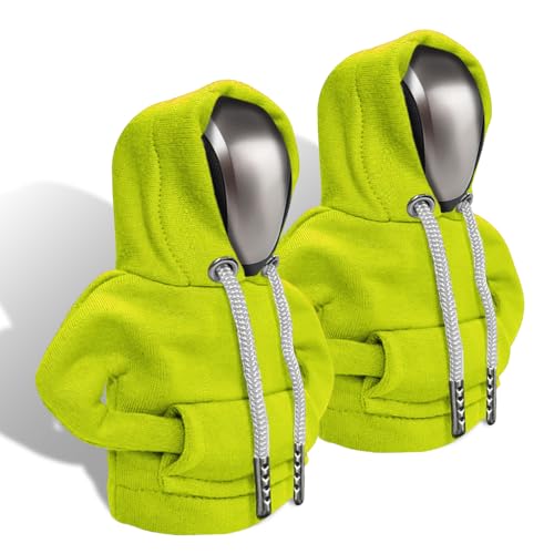 Gear Shift Hoodie, Gear Shift Cover, Fashionable Hoodie Automotive Gear Shift Knob Protector, Car Accessories Mini Sweater Gear Shift Knob Cover for Car Gear Shift Levers (Green-2PCS) - color: Green-2PCS