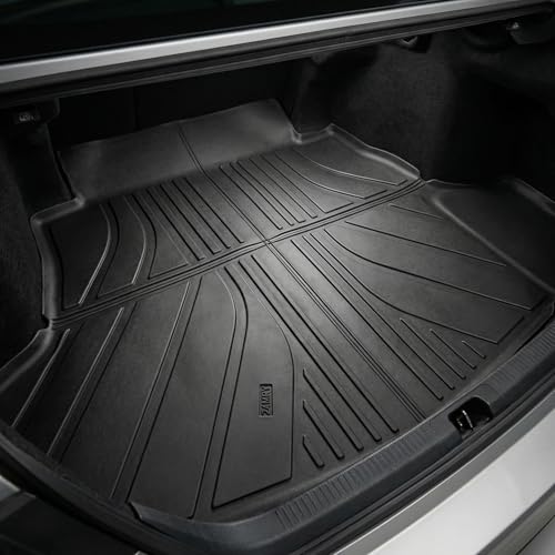 YITAMOTOR 2Gen Floor Mats & Cargo Liner Fit for 2025-2026 Toyota Camry LE/SE/XLE/XSE TPE Liners (Include Hybrid), All Weather TPE Automotive Camry Floor Liners & Trunk Mat Accessories, Black - style: 25-26 Camry Floor Cargo Liner Set