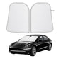EcoNour Tesla Windshield Sun Shade for Model 3/Y 2017-2026, Foldable Front Window Sunshade Heat & UV Blocker for Tesla Interior Accessories - size: Custom Size - Tesla Model-3 & Model-Y