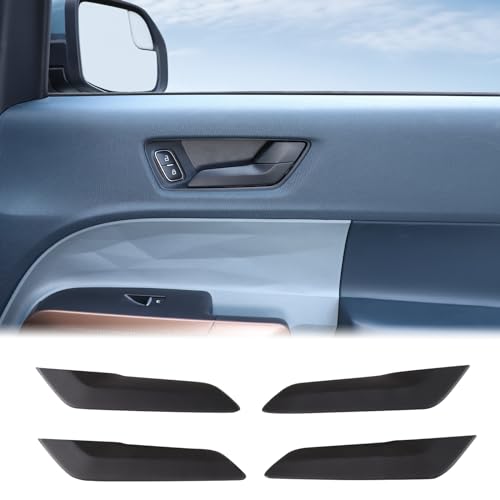 Aunginsy 4Pcs Car Inner Door Handle Switch Panel Cover Trim Compatible with Ford Maverick 2022-2025 Pickup Front Rear Door Handle Bowl Panel Protector Frame Decorative Sticker ABS Interior Accessories - color: Matte Black(4Pcs)
