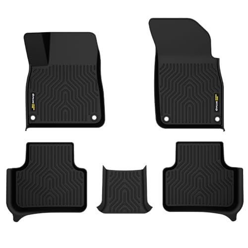 G-PLUS TPE Cargo Liners, Compatible with Audi Q7 2017-2025, Fit Audi Q8 2019-2025, All Weather Full Cover Protection 1st & 2nd Row, Floor Liners - size: Fit Audi Q7 2017-2025 | 3PCS
