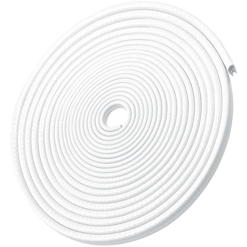 49Ft(15M) Long Car Door Edge Guards, U Shape Edge Trim Rubber Seal Protector Car Door Protection Anti-Collision Rubber Clips Easy to Cut No Need Adhesive Fit for Most Vehicles| White - color: White, size: 49FT