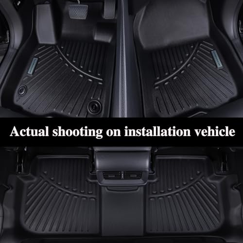 Full Set Floor Mats & Trunk Liner for 2025 Ford Expedition (Only Fit MAX 8-Seat | 2 Row Bench Seat) | TPE All-Weather Liners with Cargo Mat - Custom Fit, Non-Slip, Waterproof - size: 2015|For Expedition-MAX 8|Full Set