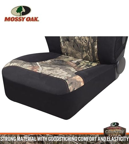 Mossy Oak High Back Camo Seat Covers, Airbag Compatible, Large Size to Fit Truck Seats - Made with Cotton & Suede Fabric - Official Licensed Product - size: Cotton & Suede Camo High Back Front Truck