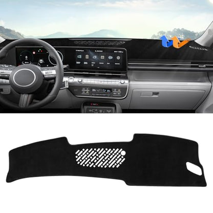 Autorder Dashboard Cover Mat for Hyundai Kona 2024 2025 2026 Accessories Dash Cover Upgrade Velvet Dash Mat Sunshade Glare UV Rays Protector - size: 2024-2026 Hyundai Kona