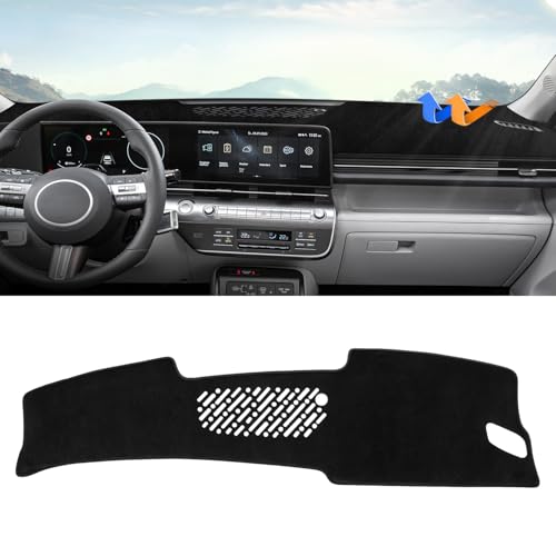 Autorder Dashboard Cover Mat for Hyundai Kona 2024 2025 2026 Accessories Dash Cover Upgrade Velvet Dash Mat Sunshade Glare UV Rays Protector - size: 2024-2026 Hyundai Kona