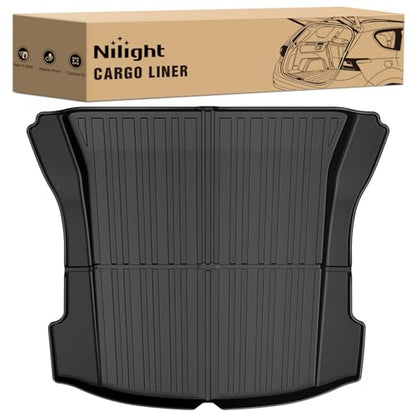 Nilight Cargo Mats for Tesla Model 3 2017 2018 2019 2020 2021 2022 2023,All Weather Protection Heavy Duty Cargo Liners - color: 2017-2023 Tesla Model 3 Cargo Mat
