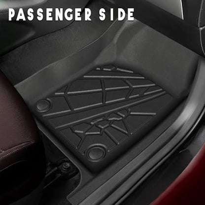 KARPAL Floor Mats for Dodge Durango 2016-2026 / Jeep Grand Cherokee 2016-2021, All Weather TPE Custom Fit Floor Liners Car Mats Accessories, Front & 2nd Row - style: 2016-2021 | For Jeep Grand Cherokee WK & Dodge Durango | 1st & 2nd Row