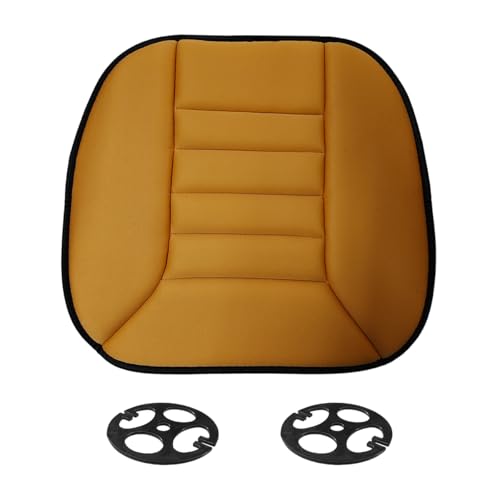 Car Seat Cushion Pad, Memory Foam Automotive Butt Cushion with Non-Slip Silicone Bottom, Breathable Driver Seat Protector for Vehicle, Home and Office Chairs (Orange) - color: Orange