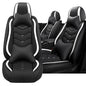 Car Seat Cover for KIA Soul 2010-2025, Driver's Seat Covers,Non-Slip Waterproof seat Cover,Wear-Resistant Nappa Leather car seat Covers. (Luxury 2 Seats/Black White) - color: Black White, size: Luxury 2 Seats