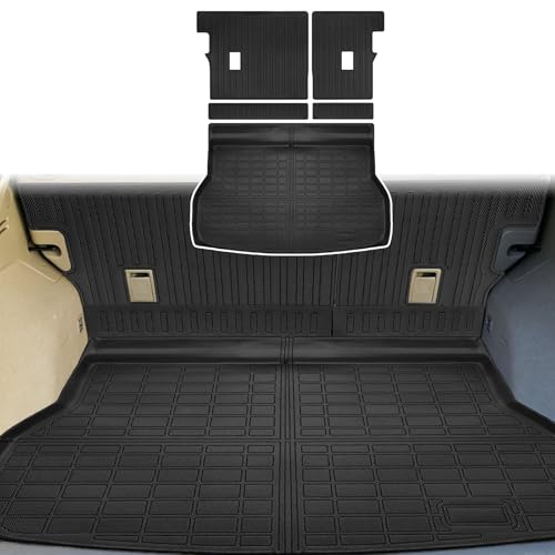 Cargo Liners Backrest Mat for Acura RDX Accessories 2013-2018 with Hook&Loop Rear Trunk Mat Rear Seat Back Cover Protector All Weather Anti-Slip Split Dog Liner 3 PCS