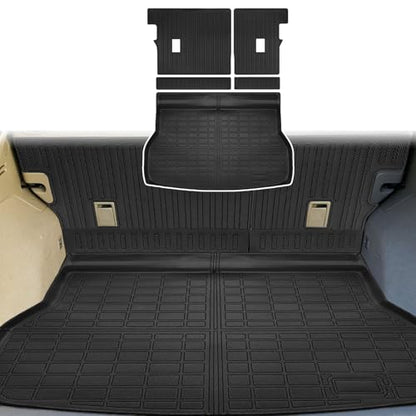 Cargo Liners Backrest Mat for Acura RDX Accessories 2013-2018 with Hook&Loop Rear Trunk Mat Rear Seat Back Cover Protector All Weather Anti-Slip Split Dog Liner 3 PCS