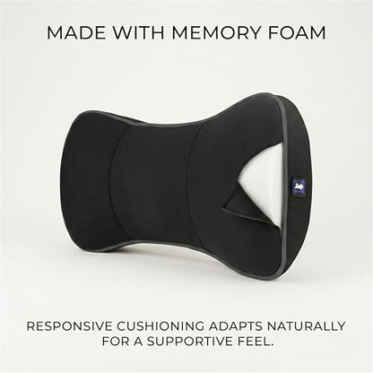 Sealy Memory Foam Neck Pillow for Car or Office Chair – Cervical Neck Pillow, Car Headrest Pillow or Office Chair Cushion for Neck