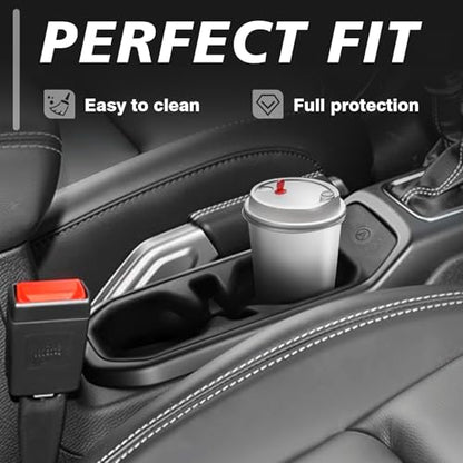 Muslogy Center Console Cup Holder Inserts Compatible with 2018-2024 2025 Jeep Wrangler(JL/JLU) & Gladiator(JT) Accessories Middle Console Drink Holder TPE Organizer Non-Slip Drink Stopper - size: 2018-2025 Wrangler JL JLU & Gladiator JT