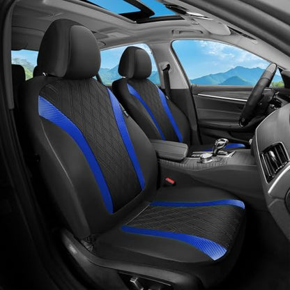 Seat Covers, Car Seat Covers Full Set, Waterproof Leather Car Seat Protector, Front and Rear Seat Covers for Cars, Automotive Seat Covers Universal Fit for Most Cars SUV Truck