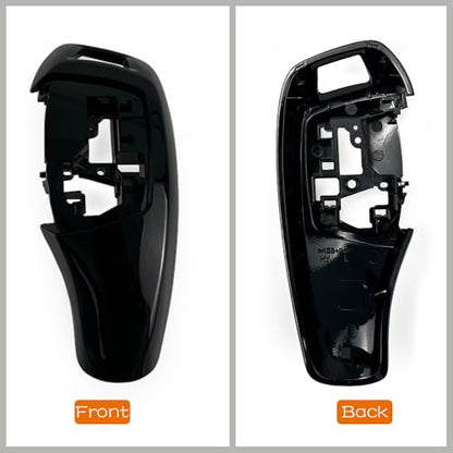 for BMW 1 2 3 4 5 6 7 Series X3 X4 Automotive Center Gear Shift Knob Shift Lever Trim Cover Auto Interior Shift Knobs Cover F30 F10 F02 F25 F26 (Ordinay Style, Black)