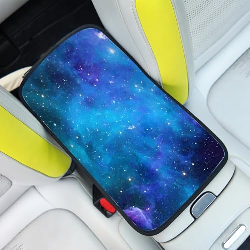 Car Center Console Cover,Nebula Galaxy Auto Center Console Pad,Armrest Cover Protector for Vehicle SUV Truck Car - color: Nebula Galaxy