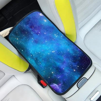 Car Center Console Cover,Nebula Galaxy Auto Center Console Pad,Armrest Cover Protector for Vehicle SUV Truck Car - color: Nebula Galaxy